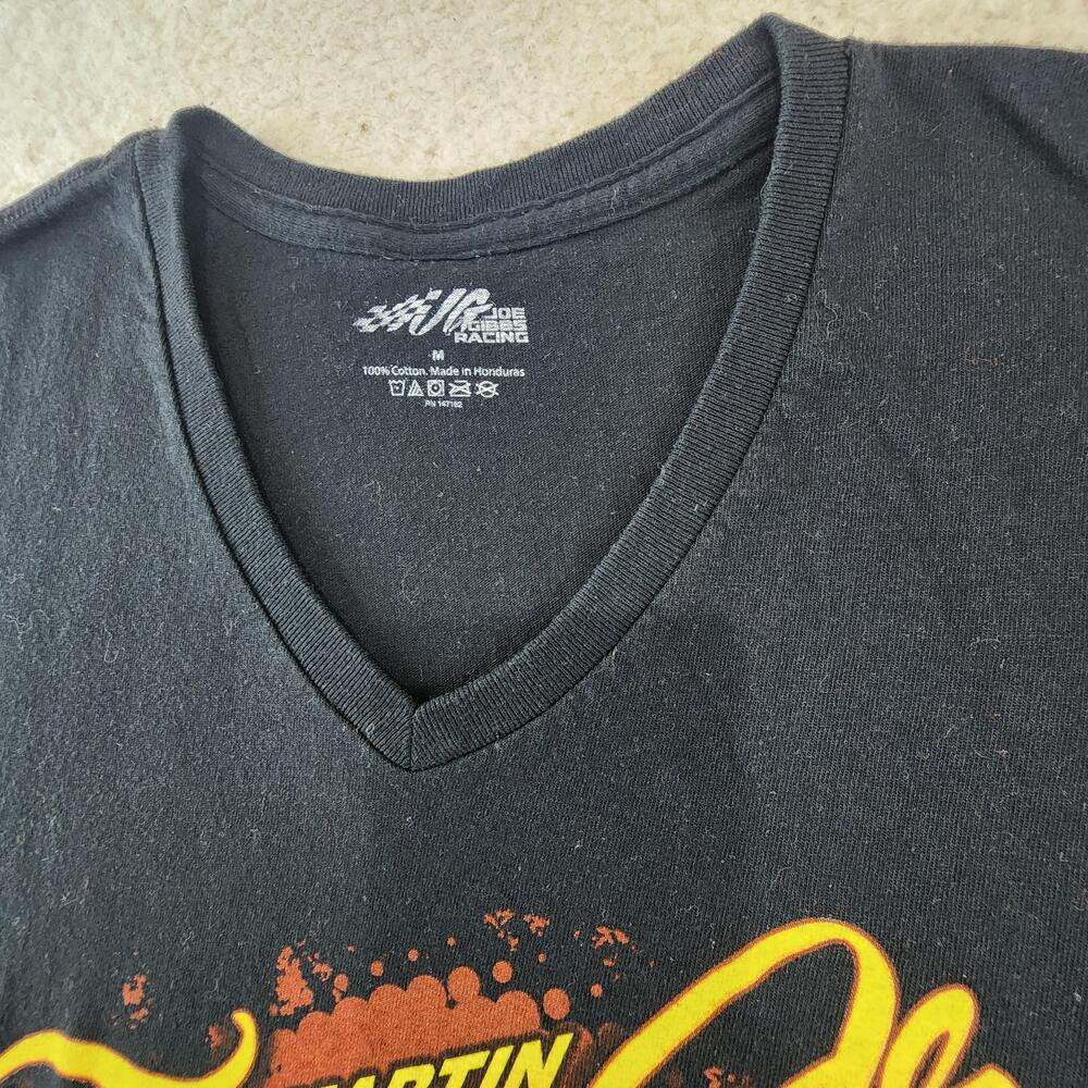 Martin Truex Jr Shirt Womens Medium Black NASCAR Auto Racing Joe Gibbs Racing - Picture 7 of 9